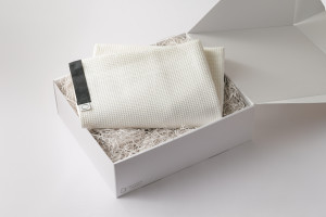 画像：ORIENTUM ヘンプワッフルブランケットギフトボックス【BOX付】