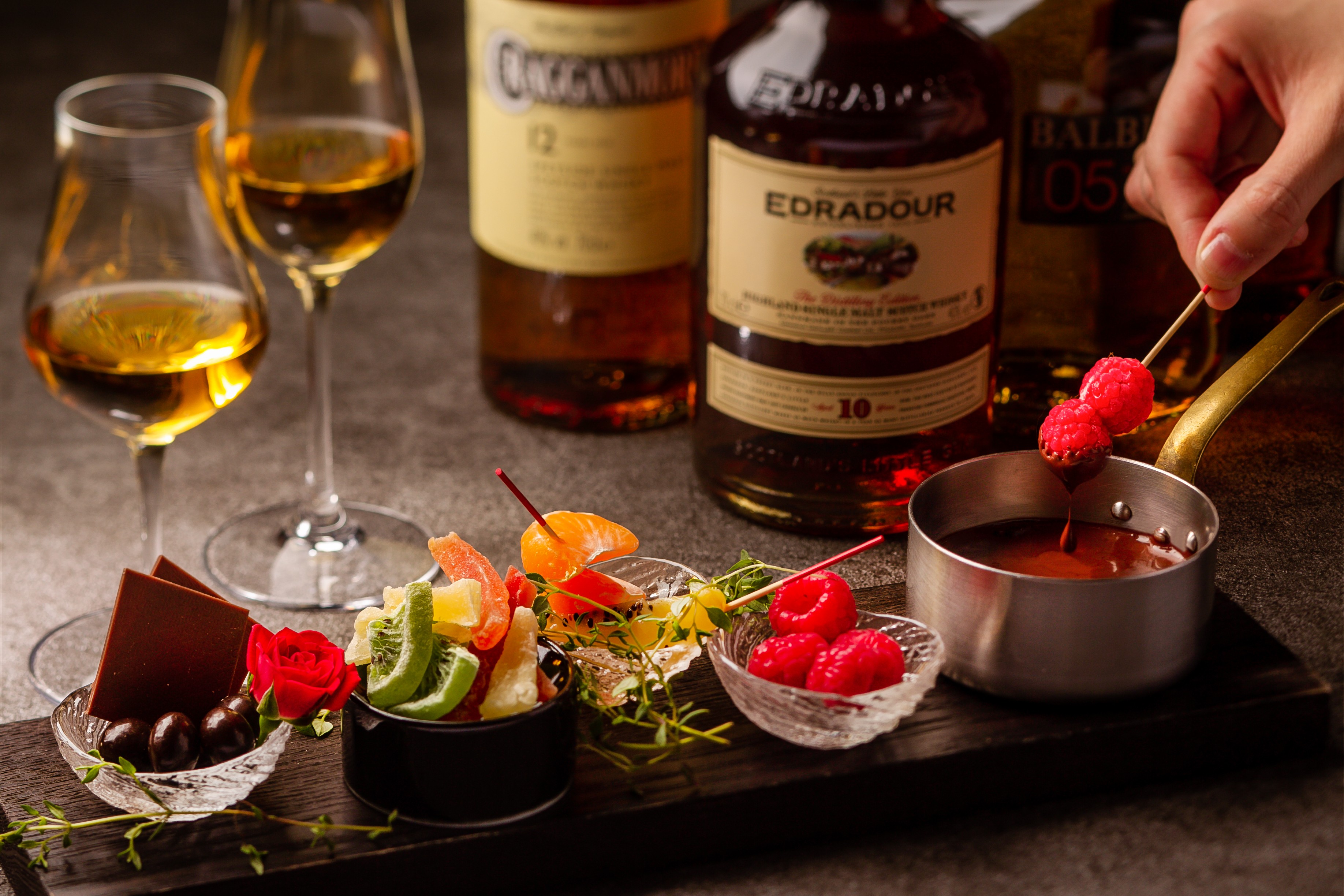 チョコレートフォンデュの提供イメージ